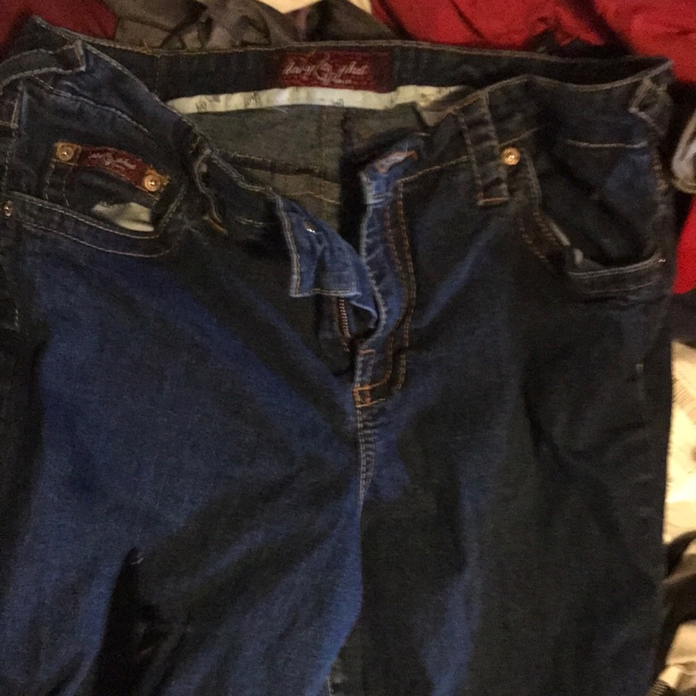 Denim baby phat boot cut pants size18